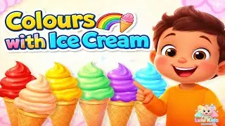 Learn Colours with Ice Cream 🍦🌈 | Fun Color Learning for Kids | Lulu Kids Channel 