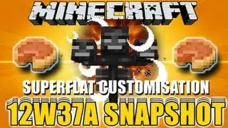 Minecraft 12W37A Snapshot Update - Superflat World Customization , Pumpkin Pie