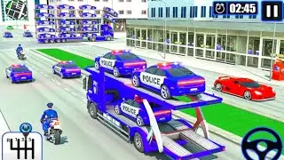 Bike Transport Truck Sim Android | Police Bike Transport Truck | Android Gameplay FHD