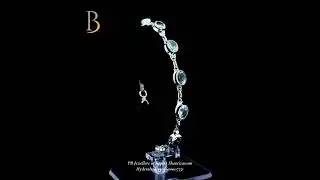 92.5 Silver Blue Topaz Gemstone Bracelet #Bracelets #JewelryDesign #fashionbracelets