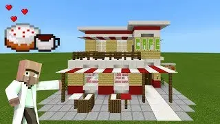 Minecraft Tutorial: How To Make A Cafe 