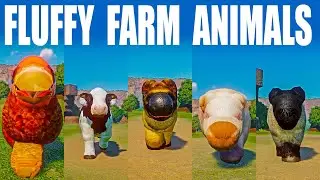 Fluffy Farm Animals Speed Races in Planet Zoo included Chicken, Sheep, Dog etc