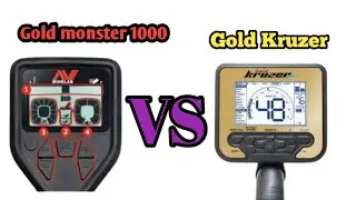 Tes Metal detektor Gold monster 1000 dan Gold Kruzer