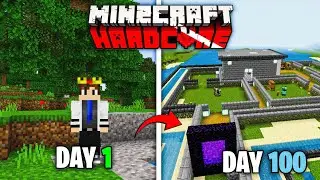 Minecraft But 100 days challenge in hardcore 😰 Raju Gaming