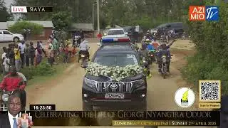 MASSIVE display of unity as Raila and Ruto join convoy to lay George Oduor to rest in Siaya