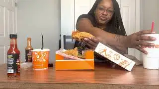 POPEYES MUKBANG BLOVES NEW HOTSAUCE REVIEW !!