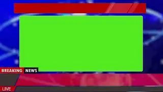 Broadcast Green Screen News Reporter Frames | Breaking News Green Screen I No Copy Right