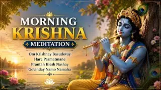 Morning Krishna Meditation | Om Krishnaya Vasudevaya Mantra #bhakti @haril-j9x 