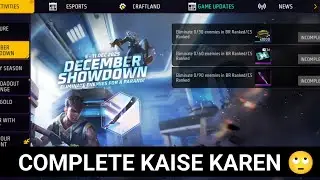 DECEMBER SHOWDOWN EVENT MISSIONS COMPLETE KAISE KARE FREE FIRE | FREE FIRE PARANG SKIN KAISE MILEGA