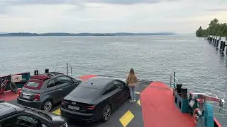 Complete trip with the car ferry across Lake Constance from Meersburg to Constance | Germany 2023