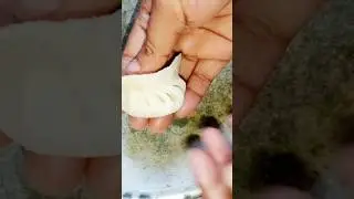 dumplings 🥟 #youtubeshorts #shorts #short #momos #folding #recipe #streetfood #winter #special