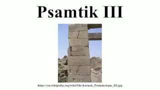 Psamtik III