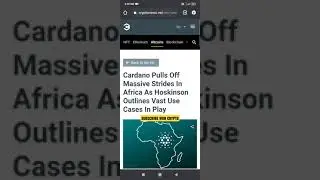 Cardano Africa Vast Use Case by Hoskinson: &ldquo;The Smart Cow Effect&rdquo; #shorts #crypto #cardanoafrica