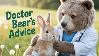 Little Rabbit Got Hurt Playing with Stray Pets 😭🐰| Doctor Bear&rsquo;s Advice Saved Him 🐻 |Emotional story