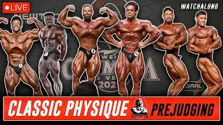 LIVE 🔴 2025 Mr Olympia PREJUDGING - Classic Physique (Watchalong)