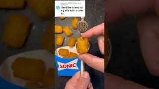 Sonic Tater Tots vs Garlic Press ASMR #asmr #food #fyp