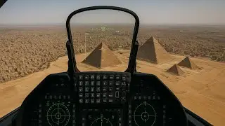 INSANE F-22 Raptor Low Altitude Flight Over Cairo & The Great Pyramids in 4K &ndash; MSFS2024