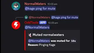I made a Discord bot that mutes you if you ping my friend