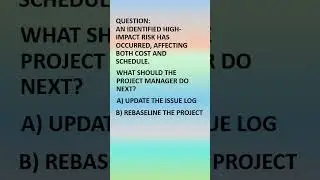 PMP Question Series | Risk Occurs During Execution I#pmpmindset  #riskmanagement #projectmanagement
