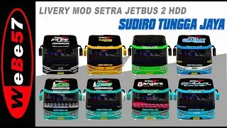 Kumpulan livery Sudiro Tungga Jaya, Setra Jetbus 2 HDD..BUSSID..Free Download
