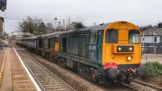 20205 & 20007 THRASHES through Brundall with UK Railtours tour 