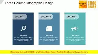 Three Column Infographic Design Ppt Powerpoint Presentation Diagram Ppt