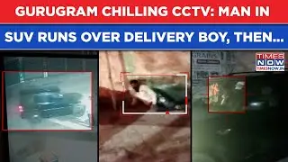 Gurugram Road Rage CCTV: Man In Scorpio Runs Over Delivery Rider, Boy Screams For Help In Video