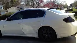 Infiniti G37 sedan carbon fiber roof spoiler