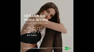 Semana de Moda &Iacute;ntima | -25% em Lingerie, Pijamas e Meias