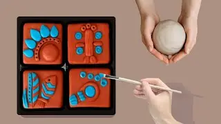DIY Clay-Look Wall Art | Cardboard & Knauf Plaster Decoration