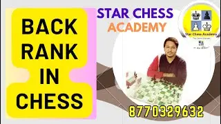 ✅  Back Rank in Chess What is Back Rank #Chesslesson #StarChessAcademy