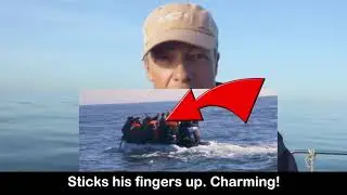 Nigel Farage sworn at by migrant crossing channel