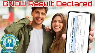 Gndu Result Declared || Gndu MSc Chemistry ( FYIC ) ( USHS ) Result || Gndu Odd Semester Exam Result