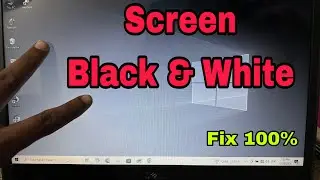 How to Fix Laptop Screen Display Black & White Colour Problem in Windows 11,10#macnitesh#2025 