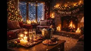 New Year’s Eve Celebration Ambience | Cozy Holiday Music & Festive Night Atmosphere