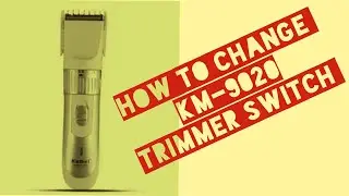 KM-9020 Trimmer Switch Problem Solution