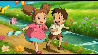 Cute Village kids Life Family Story Ghibli #3danimation #cute #babytoons #kidstorytelling #storytime