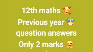 #maths #josmathsgallery #like #share #12_maths #previousyearquestionpaperanswer #12thimportant #live