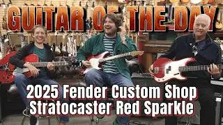 Fender Custom Shop Stratocaster Red Sparkle 2025 года | Гитара дня