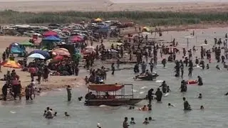 Irak: sur les rives du lac Habbaniyah, un air de vacances