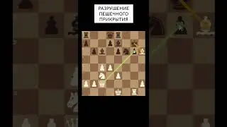 Уроки для начинаюших шахматистов I Разрушение пешечного прикрытия!