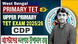 Primary & Upper primary TET 2025 / CDP / ctet / multiple factor theory of intelligence #tetexam 