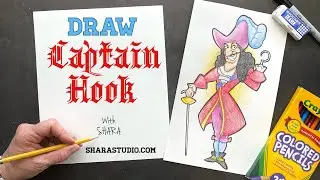 How to draw Captain Hook