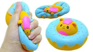 Cute Bear Donut Squishy | Squeezing Squishy Time :)