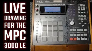Akai MPC 3000 LE (LIVE DRAWING!) - VIRAL BEATS