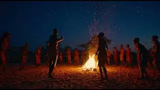hadzabe bushmen chabba hunting bamboo monkey and enjoy festival