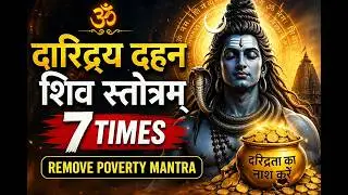 Daridrya Dahana Shiva Stotram 7 Times 🕉️ Remove Poverty Mantra | दारिद्र्य दहन शिव स्तोत्रम्