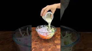 Healthy coleslaw Salad 🥗 #asmr #shorts
