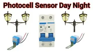 Sensor Day Night Wich photocell 4 Light, House wiring with wapta, MCB&#ytshorts