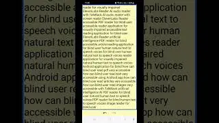 ElevenLabs Reader AI Android app launch for blind AI pdf articles reader natural human TTS voices 🔥🔥